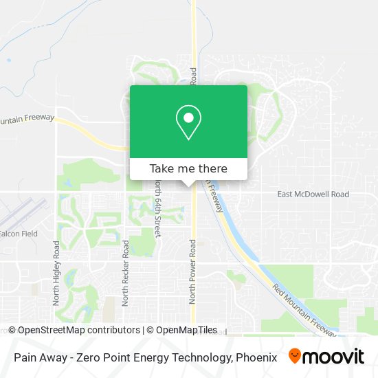 Mapa de Pain Away - Zero Point Energy Technology