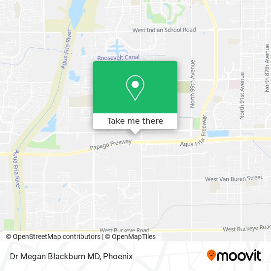 Dr Megan Blackburn MD map