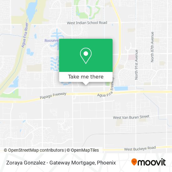 Mapa de Zoraya Gonzalez - Gateway Mortgage