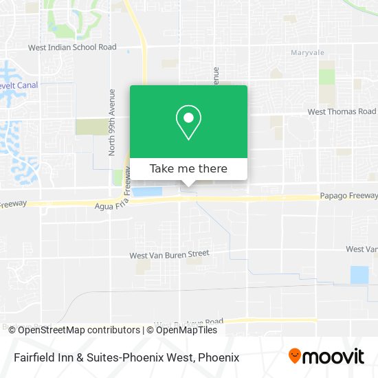Mapa de Fairfield Inn & Suites-Phoenix West
