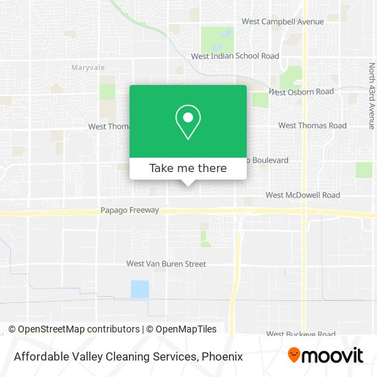 Mapa de Affordable Valley Cleaning Services