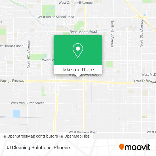 JJ Cleaning Solutions map