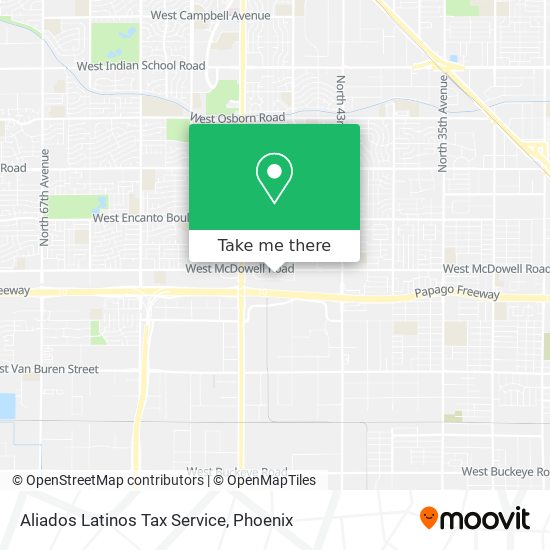 Aliados Latinos Tax Service map