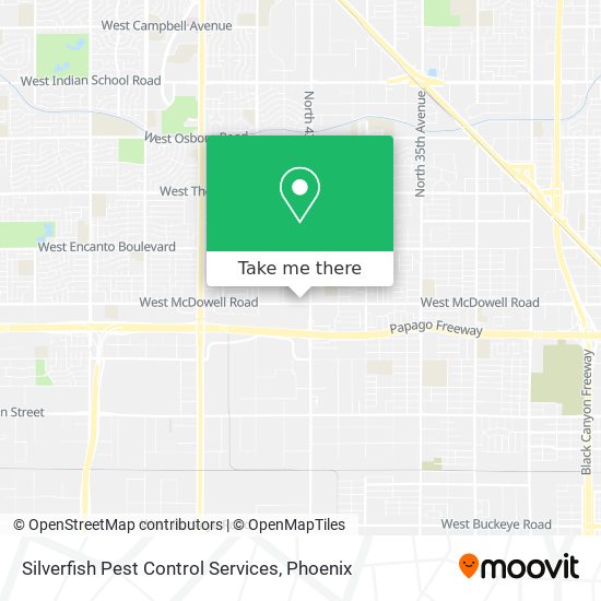 Silverfish Pest Control Services map