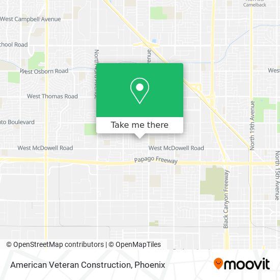 American Veteran Construction map