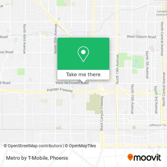 Metro by T-Mobile map