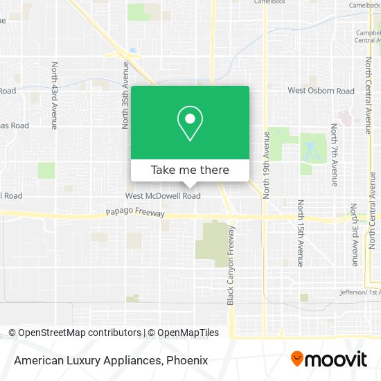 American Luxury Appliances map