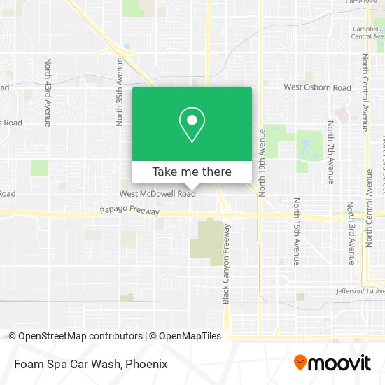 Foam Spa Car Wash map