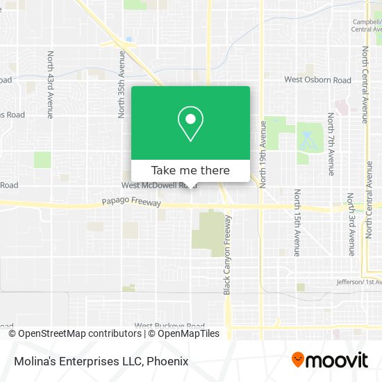 Mapa de Molina's Enterprises LLC