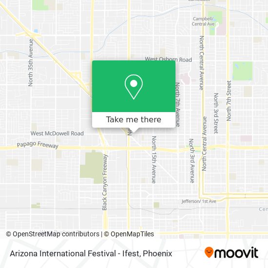 Mapa de Arizona International Festival - Ifest