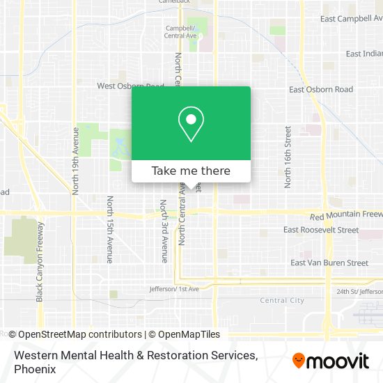 Western Mental Health & Restoration Services map