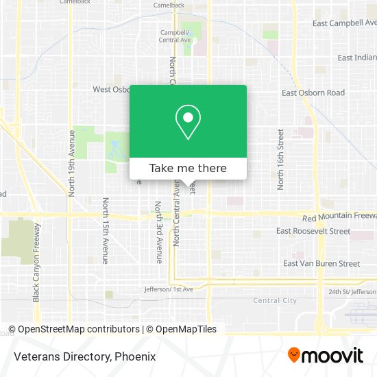 Veterans Directory map