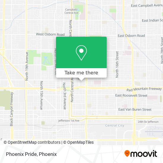 Phoenix Pride map