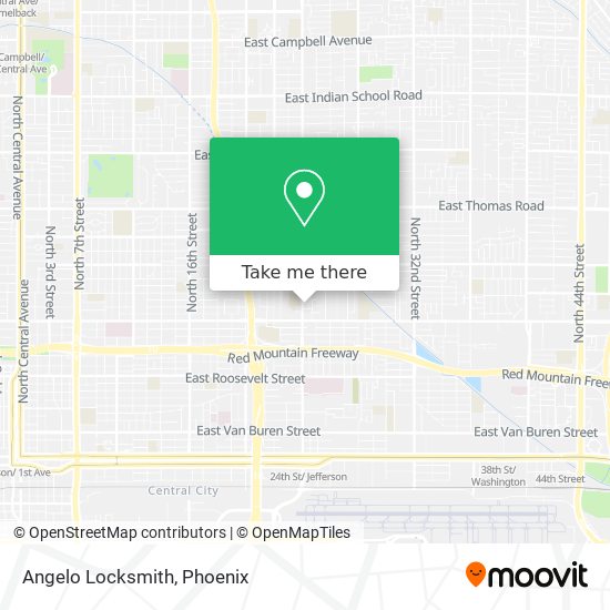 Angelo Locksmith map