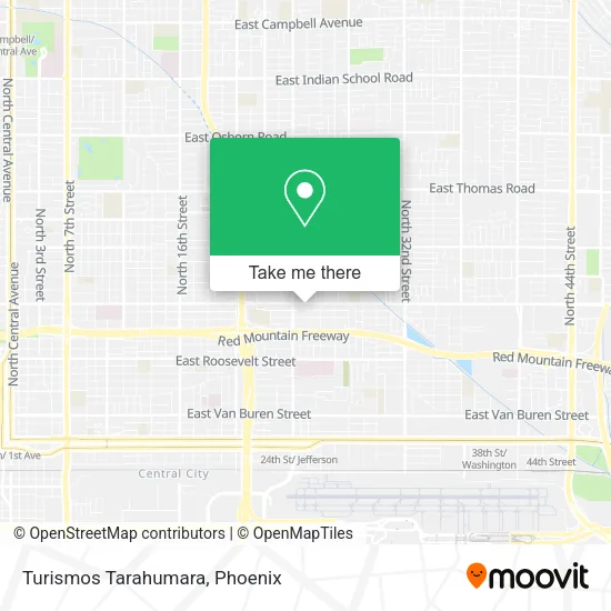 Turismos Tarahumara map