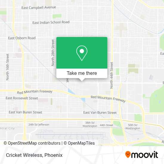 Cricket Wireless map