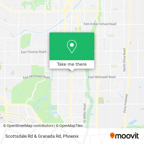 Scottsdale Rd & Granada Rd map