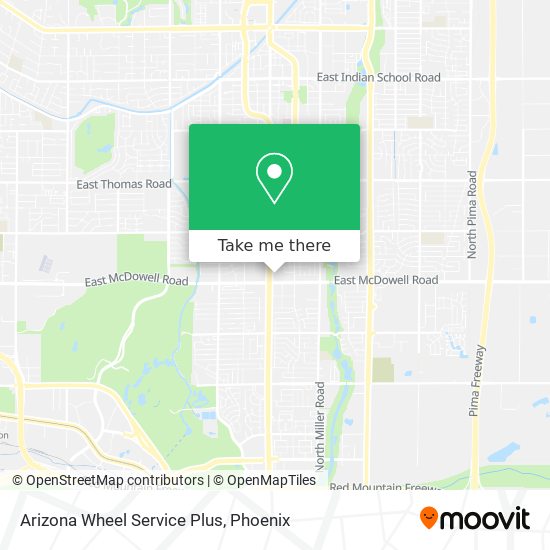 Mapa de Arizona Wheel Service Plus