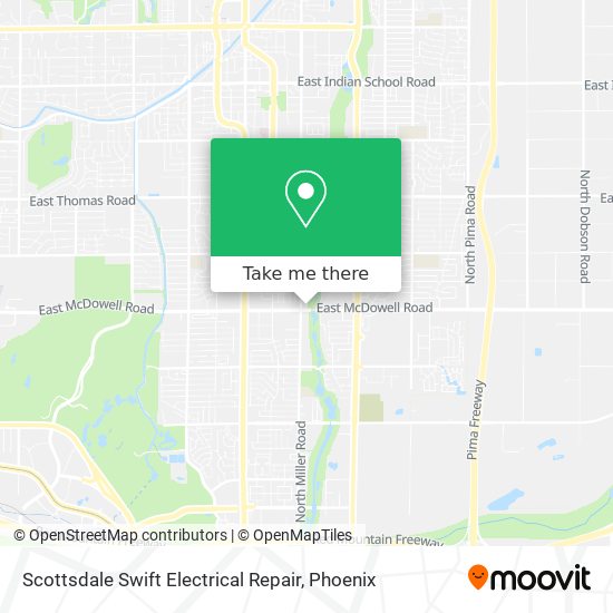 Mapa de Scottsdale Swift Electrical Repair