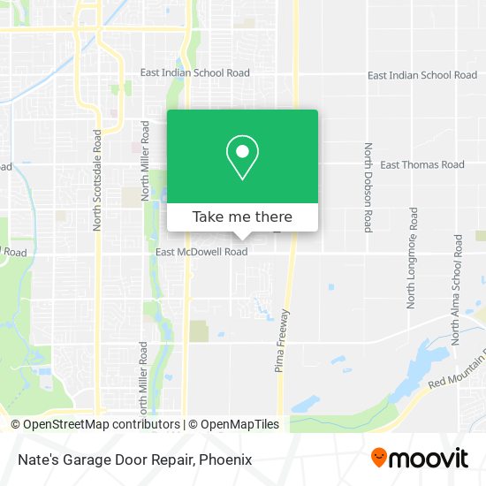 Nate's Garage Door Repair map