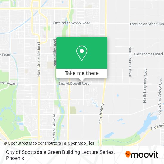 City of Scottsdale Green Building Lecture Series map
