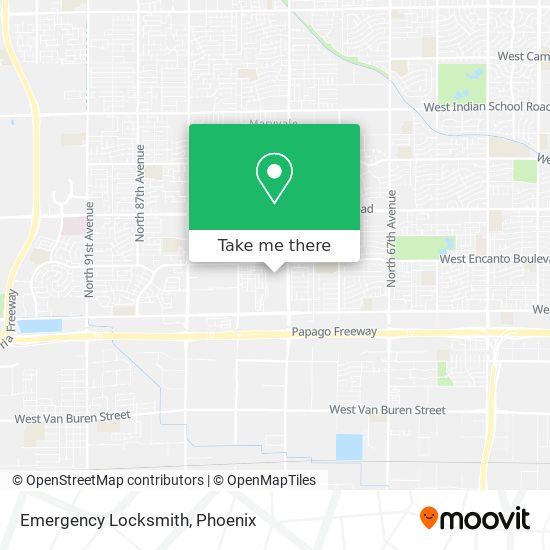 Emergency Locksmith map