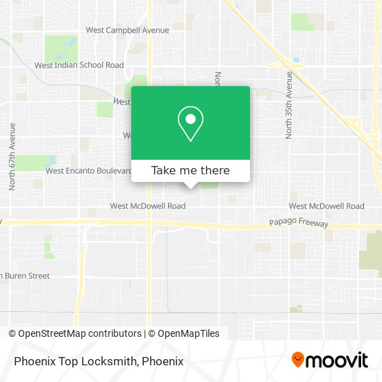 Phoenix Top Locksmith map