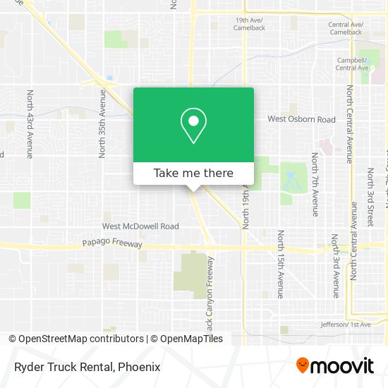 Ryder Truck Rental map