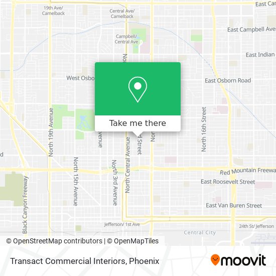 Transact Commercial Interiors map