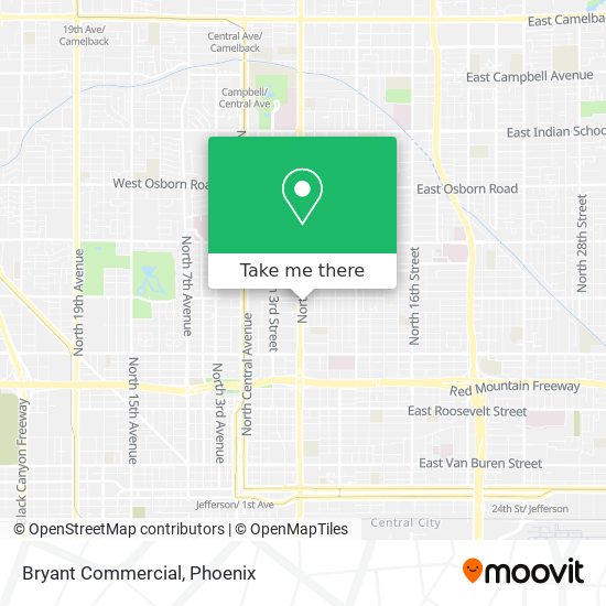 Bryant Commercial map