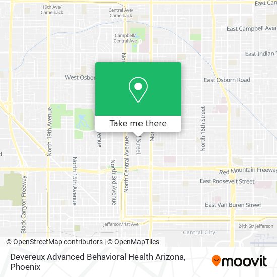 Mapa de Devereux Advanced Behavioral Health Arizona