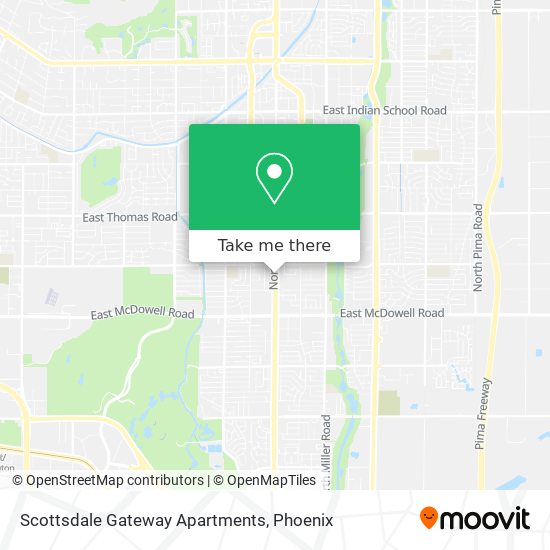 Scottsdale Gateway Apartments map