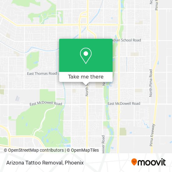 Mapa de Arizona Tattoo Removal