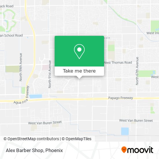 Mapa de Alex Barber Shop