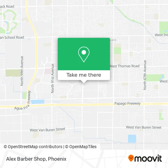 Alex Barber Shop map