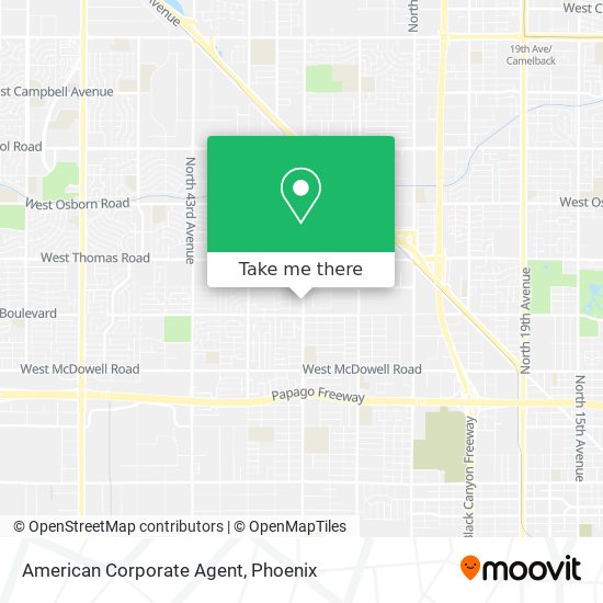 American Corporate Agent map