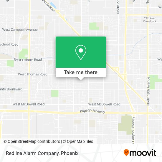Redline Alarm Company map