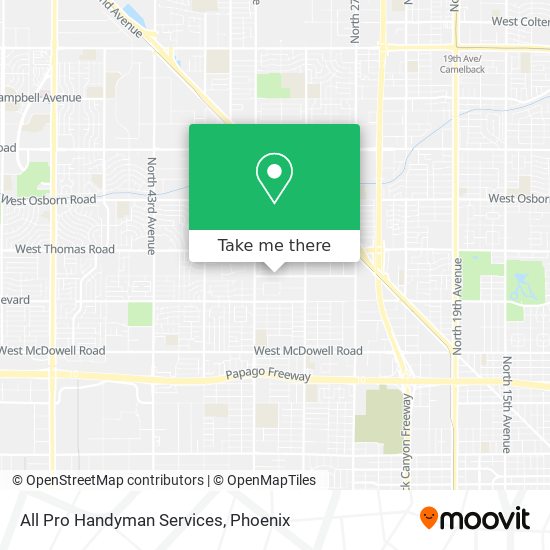 Mapa de All Pro Handyman Services