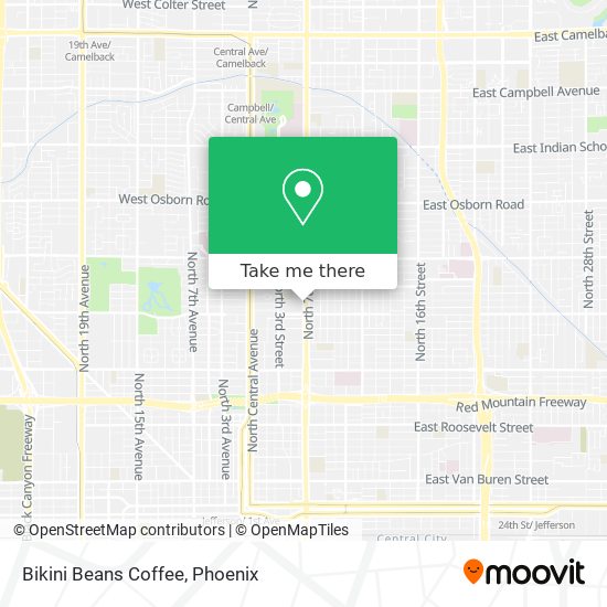 Bikini Beans Coffee map