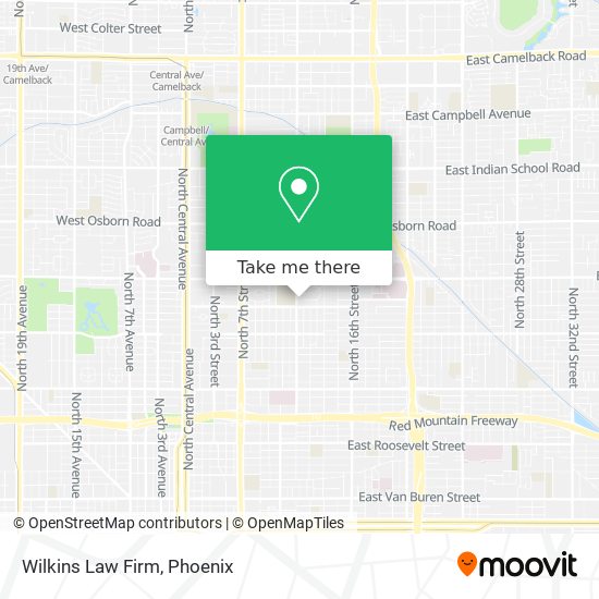 Wilkins Law Firm map