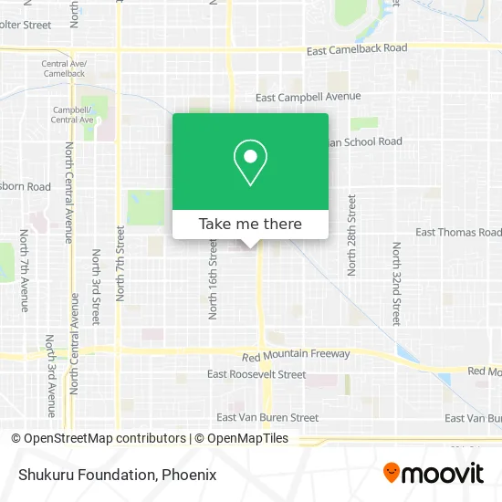 Shukuru Foundation map