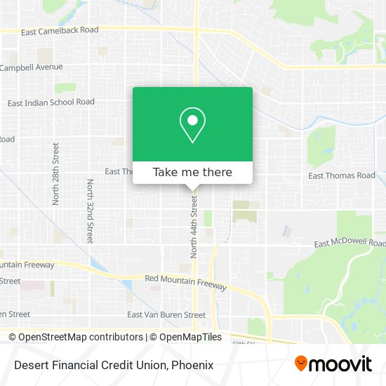 Desert Financial Credit Union map