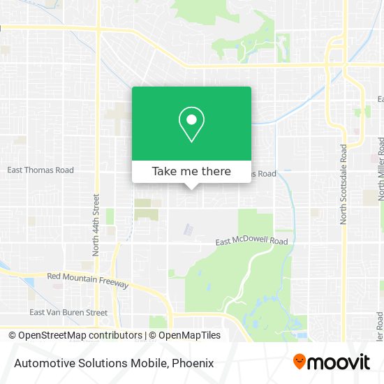 Automotive Solutions Mobile map