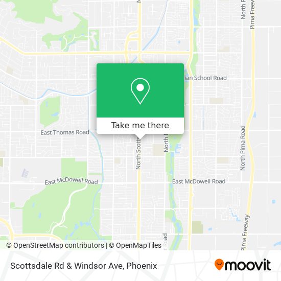 Scottsdale Rd & Windsor Ave map