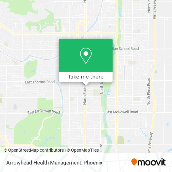 Arrowhead Health Management map