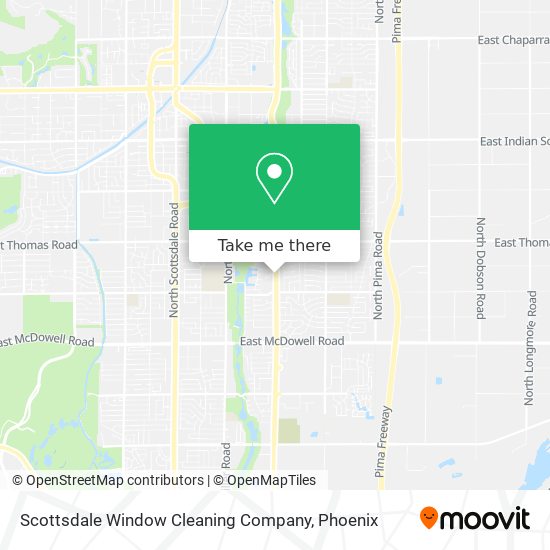 Scottsdale Window Cleaning Company map