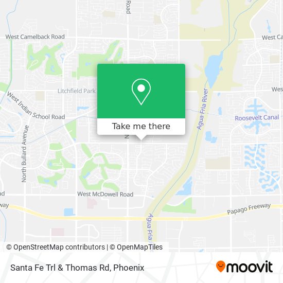 Mapa de Santa Fe Trl & Thomas Rd