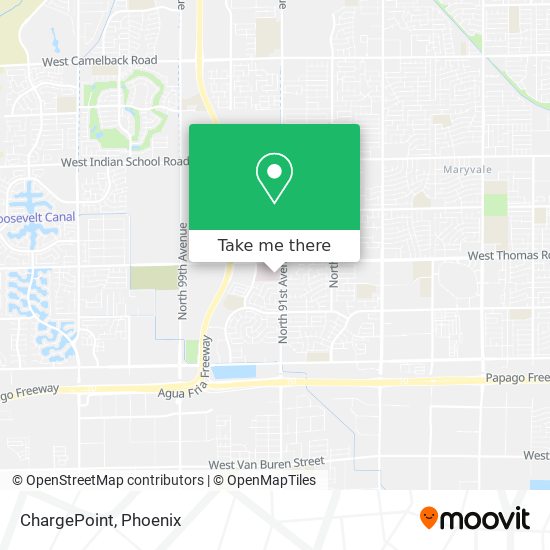 Mapa de ChargePoint