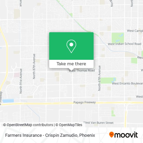 Mapa de Farmers Insurance - Crispin Zamudio