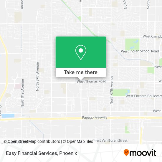 Easy Financial Services map